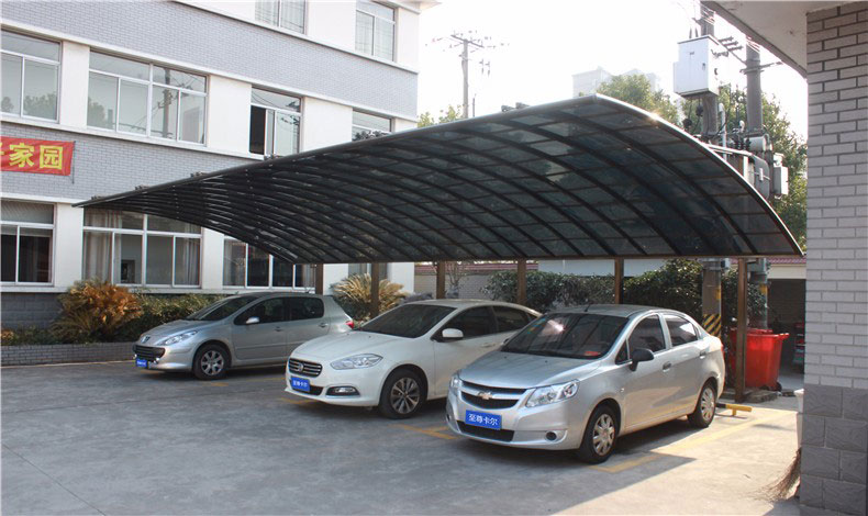 閔行區(qū)友誼村鋁合金車(chē)棚工程