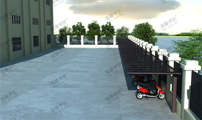 看看這些自行車車棚效果圖|自行車車棚這樣設(shè)計，既實用又美觀