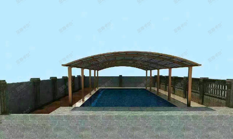 【效果圖】免費(fèi)測量設(shè)計(jì)（泳池棚）